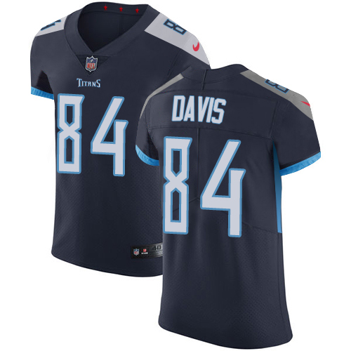 Nike Titans #84 Corey Davis Navy Blue Alternate Men's Stitched NFL Vapor Untouchable Elite Jersey - Click Image to Close